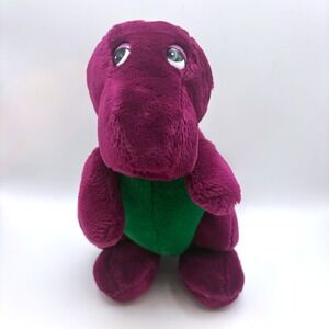 Vtg 1990 Barney Dinosaur Plush 10" Dakin Closed Mouth Lyons Group Rare Clean Tag